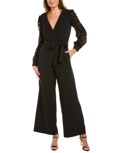 Shop Donna Ricco Jumpsuit In Black