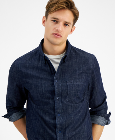 Shop And Now This Men's Lightweight Denim Shirt Jacket, Created For Macy's In Medium Wash