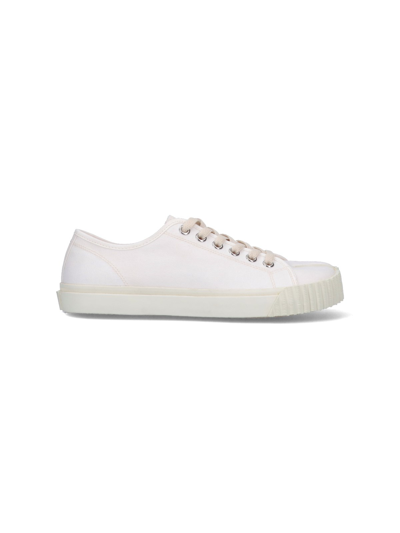 Shop Maison Margiela "tabi" Sneakers In White