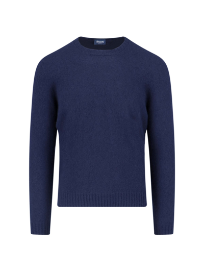 Shop Drumohr - Classic Sweater In Blue