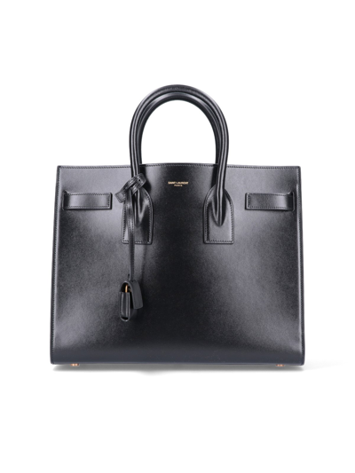 Shop Saint Laurent Small 'sac De Jour' Bag In Black  