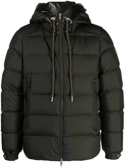 Shop Moncler `cardere` Padded Jacket In Green