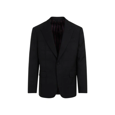 Shop Etro Wool Evening Jacket In Black
