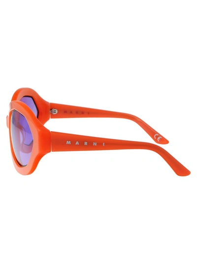 Shop Marni Sunglasses In Cloud Orange