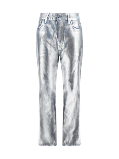 Shop Rabanne Paco  Pants In Light Silver