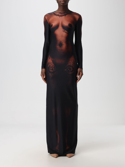 Shop Jean Paul Gaultier Dress  Woman Color Brown