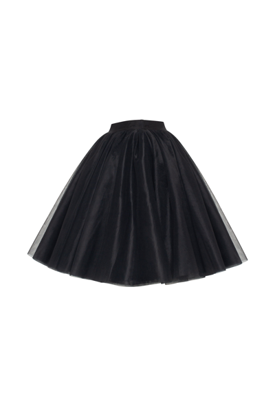 Shop Milla Gathered Organza Mini Skirt In Black, Xo Xo