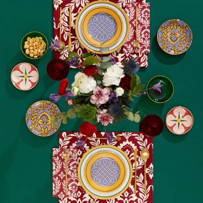 La Doublej Dessert Plates Set Of 2 In Cortile Yellow
