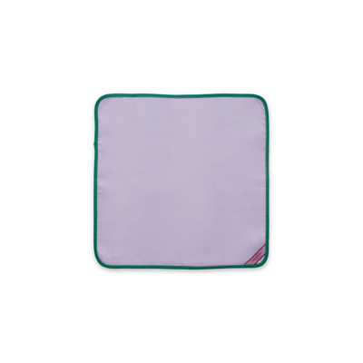 Shop La Doublej Large Napkins Set Of 2 (45x45) In Rainbow Lilac