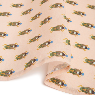 Shop La Doublej Large Napkins Set Of 2 (45x45) In Pink Scarab