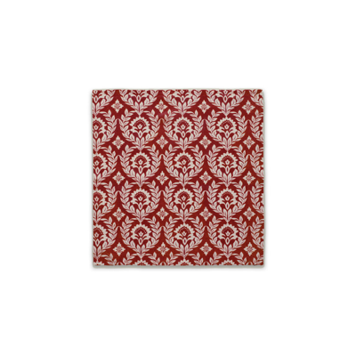 Shop La Doublej Large Napkins Set Of 2 (45x45) In Bordeaux Garland