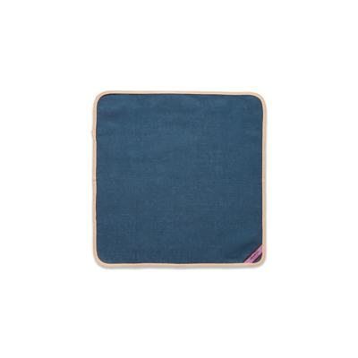 Shop La Doublej Large Napkins Set Of 2 (45x45) In Rainbow Navy