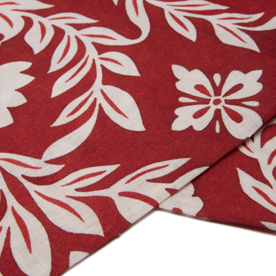 Shop La Doublej Medium Tablecloth (180x280) In Garland Bordeaux