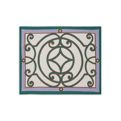 Shop La Doublej Placemat Set Of 2 In Cortile Ivory