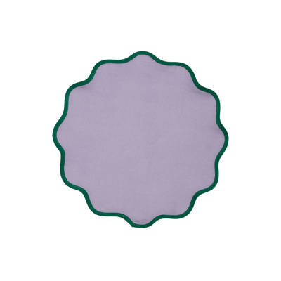 Shop La Doublej Cloud Placemat Set Of 2 In Rainbow Lilac