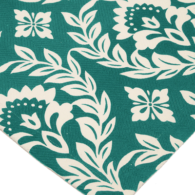 La Doublej Harringbone Runner (50x160) In Green Garland
