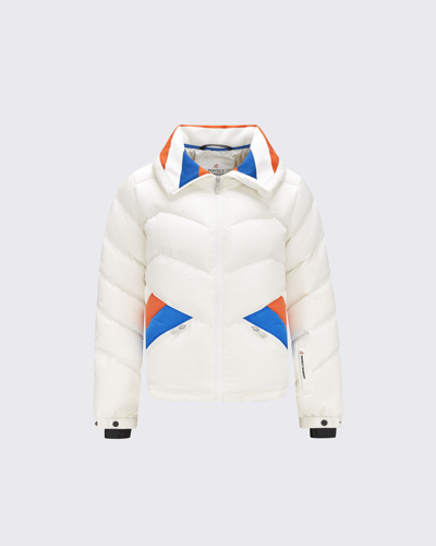 Shop Perfect Moment Ski Duvet Jacket In Snow-white