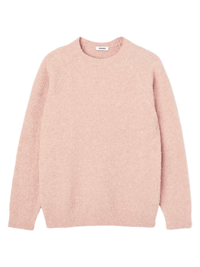 Shop Sandro Men's Long Sleeved Sweater In Pink