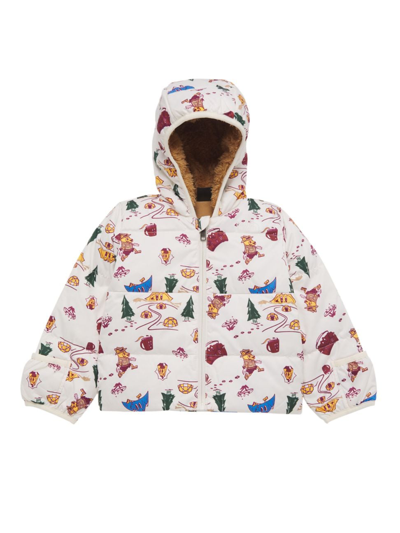 Shop The North Face Baby's Camping Print Insulated Hooded Jacket In Gardenia White