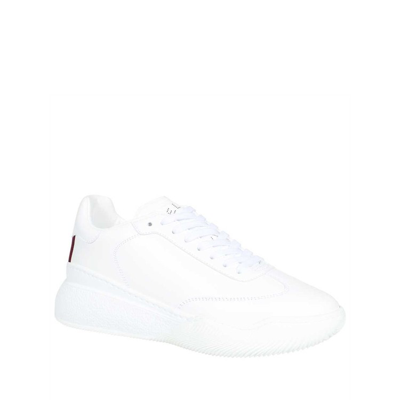 Shop Stella Mccartney Leather Sneakers In White