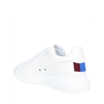 Shop Stella Mccartney Leather Sneakers In White