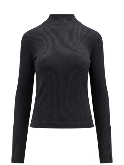 Shop Brunello Cucinelli Cotton T-shirt With Iconic Jewel Application In Black
