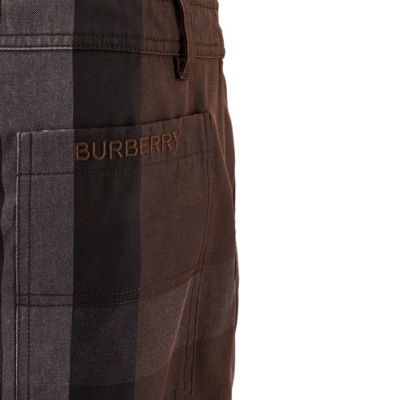 Shop Burberry Cotton Pants In Black