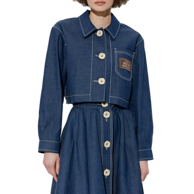 Gucci Denim Jacket Women In Black