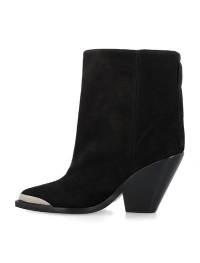 Shop Isabel Marant Ladel Ankle Boot In Black