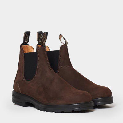 Blundstone Water-repellent Suede Ankle Boot In Dark Olive In Brown