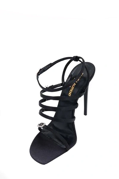 Shop Saint Laurent Black Sandals