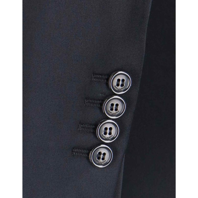 Saint Laurent Satin Coat Women In Black