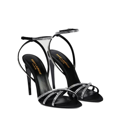 Shop Saint Laurent Ava Sandals In Black