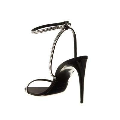 Shop Saint Laurent Ava Sandals In Black