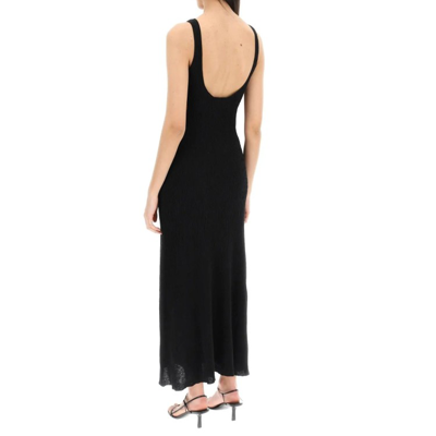 Shop Chloé Cut-out Knitted Dress In Black