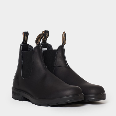 Shop Blundstone Black Leather Ankle Boot With Black Side Elastics