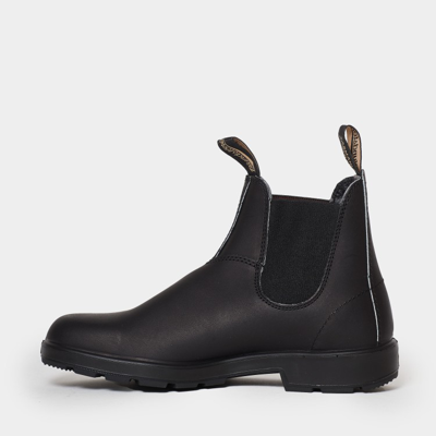 Shop Blundstone Black Leather Ankle Boot With Black Side Elastics