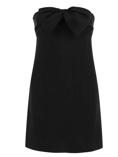 Shop Saint Laurent Black Mini Dress
