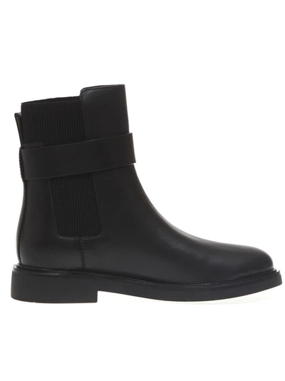 Shop Tory Burch Black Leather Ankle Boots
