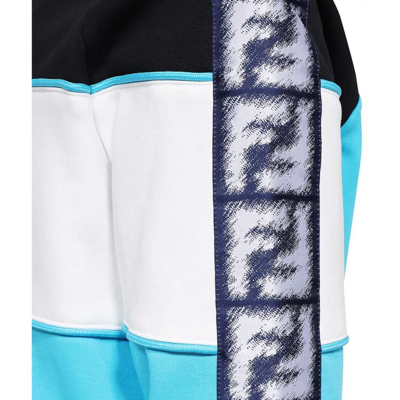 Shop Fendi Logo Sweatshirt In Blue