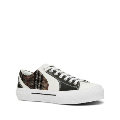 Shop Burberry Kaia Sneakers In White