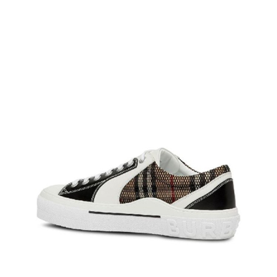 Shop Burberry Kaia Sneakers In White