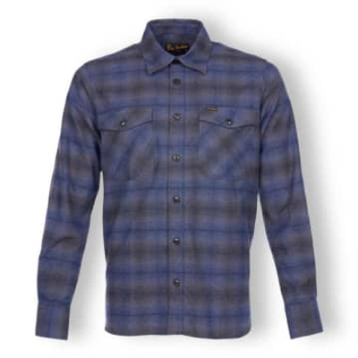 Shop Pike Brothers 1943 Cpo Flannel In Blue