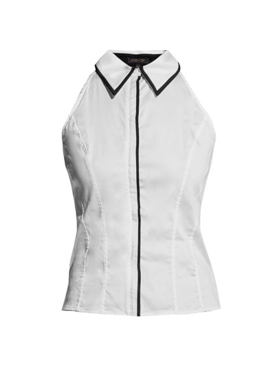 Shop As By Df Women's Reese Halter Blouse In White
