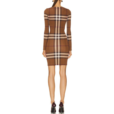 Shop Burberry Pieper Dress In Brown