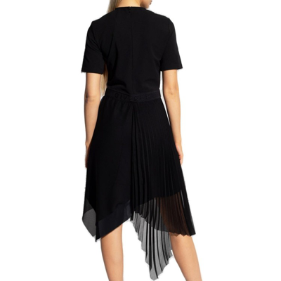 Shop Givenchy Asymmetrical Dress In Black