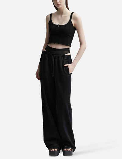 Shop Alexander Wang T Layered Track Pants In Black