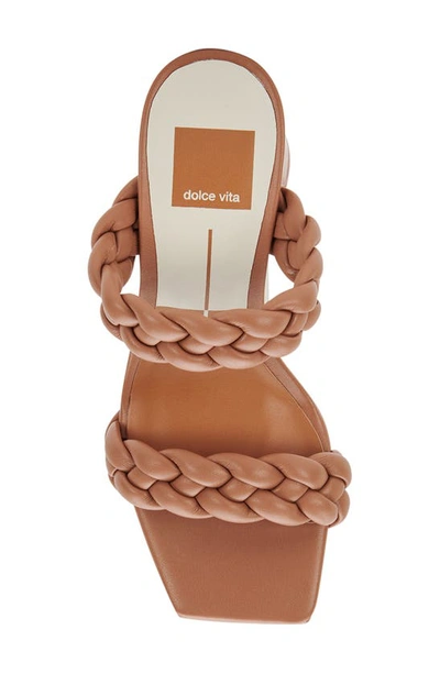 Shop Dolce Vita Paily Braided Sandal In Caramel Stella