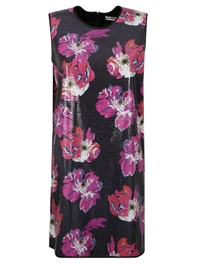 Shop Diane Von Furstenberg Floral Patterned Sleeveless Dress In Multi