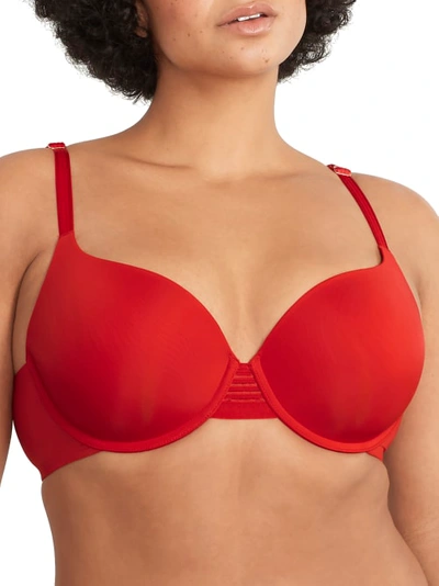 Shop Le Mystã¨re Second Skin Back Smoother T-shirt Bra In Lipstick